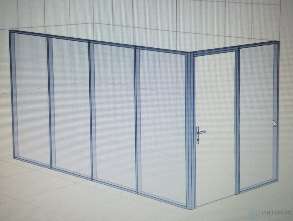 Перегородка в цветочный магазин